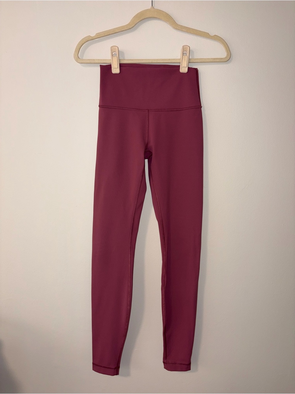 Lululemon High-Waist Burgundy Leggings